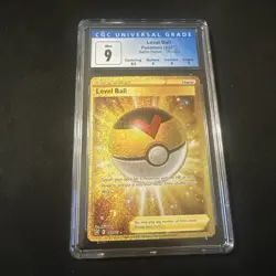 2021 POKEMON BATTLE STYLES #181 LEVEL BALL FULL ART | CGC 9 - Image 1