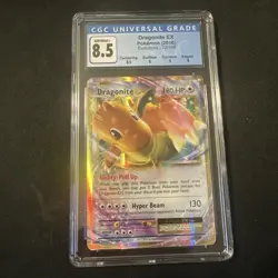 POKEMON TCG 2016 XY Evolutions DRAGONITE EX 72/108 | CGC 8.5 - Image 1