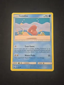 Luvdisc 44/168 Sun & Moon Celestial Storm Regular Pokemon TCG Lightly Played - Image 1