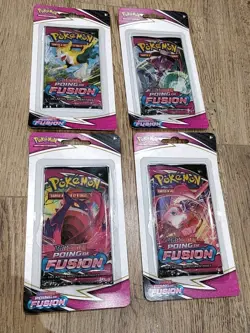 Pokemon Artset 4 Boosters Blister Poing de Fusion Neuf Scelle FR Fra. Art set - Image 1