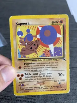 Carte Pokemon Kapoera 22/75 Neo Discovery Wizards Francais Occasion - Image 3