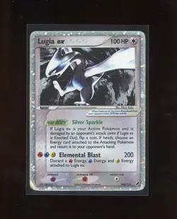 2005 Pokemon EX Unseen Forces Lugia EX Holo Foil Rare 105/115 - Image 1