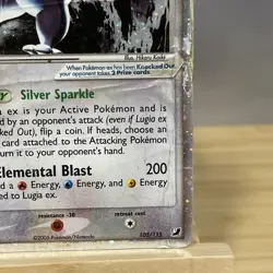 2005 Pokemon EX Unseen Forces Lugia EX Holo Foil Rare 105/115 HEAVY DAMAGE - Image 4