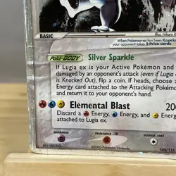 2005 Pokemon EX Unseen Forces Lugia EX Holo Foil Rare 105/115 HEAVY DAMAGE - Image 5