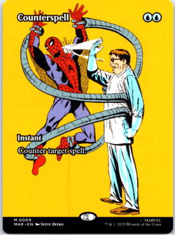 Magic The Gathering Marvel SpiderMan Counterspell #0009 MAR Borderless Mythic - Image 1