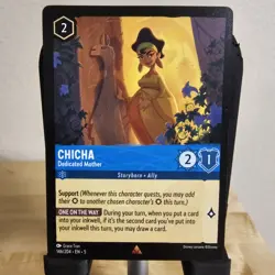 Disney Lorcana Shimmering Skies Chicha Dedicated Mother Foil 146/204 NM Rare - Image 1