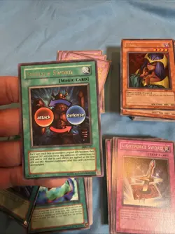 196 Cards Vintage Yugioh Rare (Silver Lettering) NA Lot - Image 5