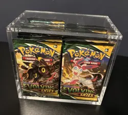 Pokemon TCG Evolving Skies Booster Packs x36 In Acrylic Box - New/Sealed - Image 1