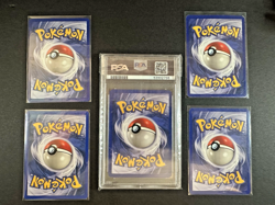 Pokemon Rocket #68 Squirtle PSA 9 1st Edition Charmander Psyduck Machop 5 cards - Image 2