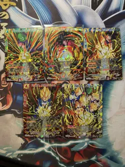 Dragon Ball Super - BT8 Heroic Strike Lot (5) Cards - NM Foil NHR - Image 1
