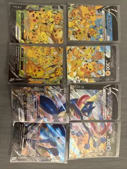 Pokemon TCG V-UNION Promo Holo Lot 8 Cards Pikachu Greninja NM SWSH - Image 1