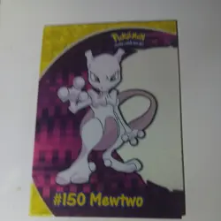 2000 Topps Pokemon #150 Mewtwo PC5 Animation Clear Chase Card - Image 1
