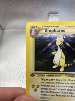 Ampharos 1st Edition 1/111 Holo Neo Genesis Pokemon Card 2000 NEAR MINT!! - Image 4