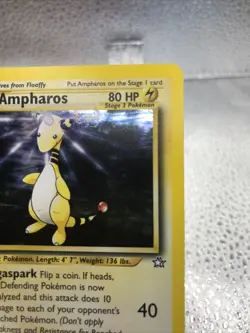 Ampharos 1st Edition 1/111 Holo Neo Genesis Pokemon Card 2000 NEAR MINT!! - Image 5