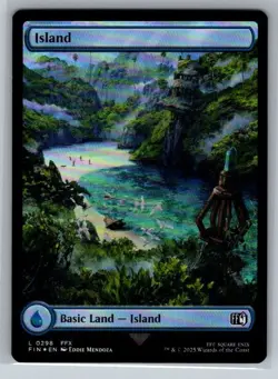 Island Foil Land #298 Final Fantasy Magic the Gathering MTG - Image 1