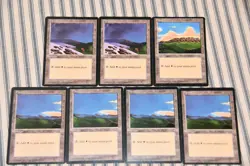 Magic the Gathering - Vintage - Plains Land Mana - Ice Age - 7x - Image 1