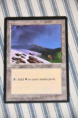Magic the Gathering - Vintage - Plains Land Mana - Ice Age - 7x - Image 2