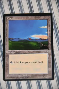 Magic the Gathering - Vintage - Plains Land Mana - Ice Age - 7x - Image 4