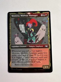 Monoxa, Midway Manager - GALAXY FOIL SHOWCASE - MTG Unfinity - NM - Image 1