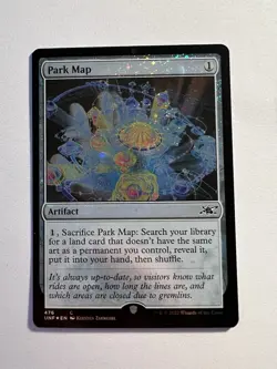 Park Map - GALAXY FOIL - MTG Unfinity - NM - Image 1