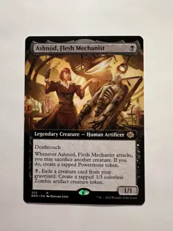 Ashnod, Flesh Mechanist - EXTENDED ART - MTG The Brothers' War - NM - Image 1