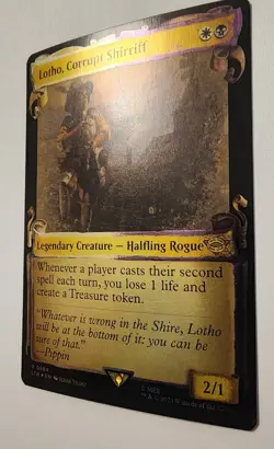 Mtg Lord Of The Rings Lotho, Corrupt Shirriff Showcase Scrolls Foil - Image 2