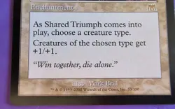 Shared Triumph 2002 Onslaught White Rare Enchantment MTG NM - Image 4