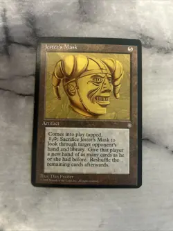 Jester’s Mask Ice Age NM/LP MTG Magic 1995 VINTAGE - Image 1
