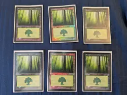 12x FOIL Forest Mana Lot Invasion - LP - MTG - Magic the Gathering - Image 5