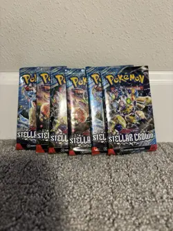 Pokemon TCG Scarlet & Violet Stellar Crown Booster Packs Lot Of 6 - Image 1