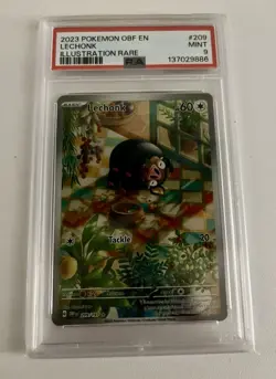 Pokemon Lechonk Obsidian Flames 2023#209/197 PSA 9 - Image 1
