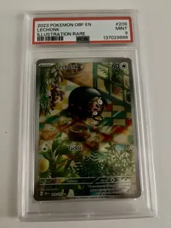 Pokemon Lechonk Obsidian Flames 2023#209/197 PSA 9 - Image 2