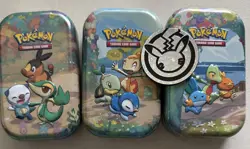 Lot Of 3 EMPTY Pokemon TCG Celebrations Mini Tins Each With Metallic Coin - Image 1