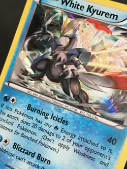 Pokemon TCG White Kyurem 21/124 XY Fates Collide Holo Rare LP - Image 2