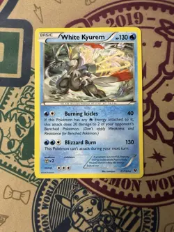 White Kyurem 21/124 Fates Collide Non-Holo Rare Deck Exclusive Pokemon TCG - Image 3