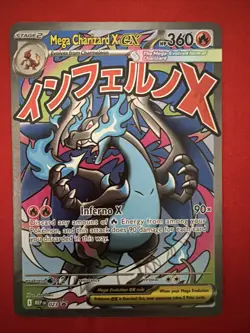 Pokemon Phantasmal Flames UPC MEGA CHARIZARD X EX #23 PROMO MEP - Image 1