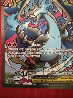 Pokemon Phantasmal Flames UPC MEGA CHARIZARD X EX #23 PROMO MEP - Image 5