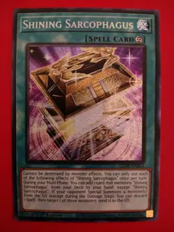 Yugioh Shining Sarcophagus LEDE-EN051 - Image 1