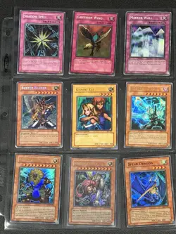 Yu-Gi-Oh! Vintage Binder Lot Holo Blue Eyes White Dragon Red Eyes 189 Cards - Image 5