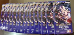 15 x One Piece OP14 - THE AZURE SEA’S SEVEN - Sleeved Blister Booster Packs Lot - Image 3