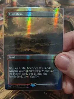 Arid Mesa (Borderless) (Dragonscale Foil) Special Guests Foil - Image 1