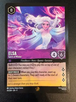 Disney Lorcana - Elsa Spirit of Winter - Fabled 43/204 Cold Foil - Image 1