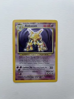 1999 Pokemon Alakazam 1/102 Holo Base Set 1999 - Image 1