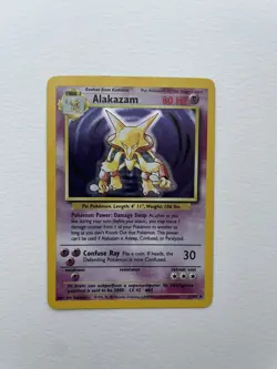 1999 Pokemon Alakazam 1/102 Holo Base Set 1999 - Image 3