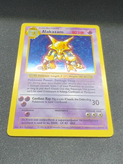 Alakazam 1/102 (Shadowless) - Pokemon Base Set Holo - LP - Image 2
