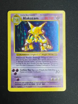 Alakazam 1/102 (Shadowless) - Pokemon Base Set Holo - LP - Image 5