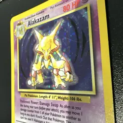 Alakazam Holo Pokemon Card WOTC 1/102 Base Set Pokemon TCG - Image 4