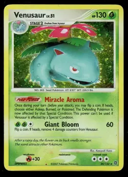Pokemon Venusaur 20/132 Diamond & Pearl Secret Wonders Holo Rare Heavily Played - Image 1
