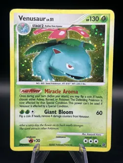 Pokemon Venusaur LV.51 Holo 2007 Secret Wonders NM/EX Holo 20/132 Pokemon TCG - Image 1