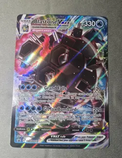 Pokemon TCG Sword & Shield Blastoise VMAX SWSH103 Promo Full Art Holo Card - Image 1